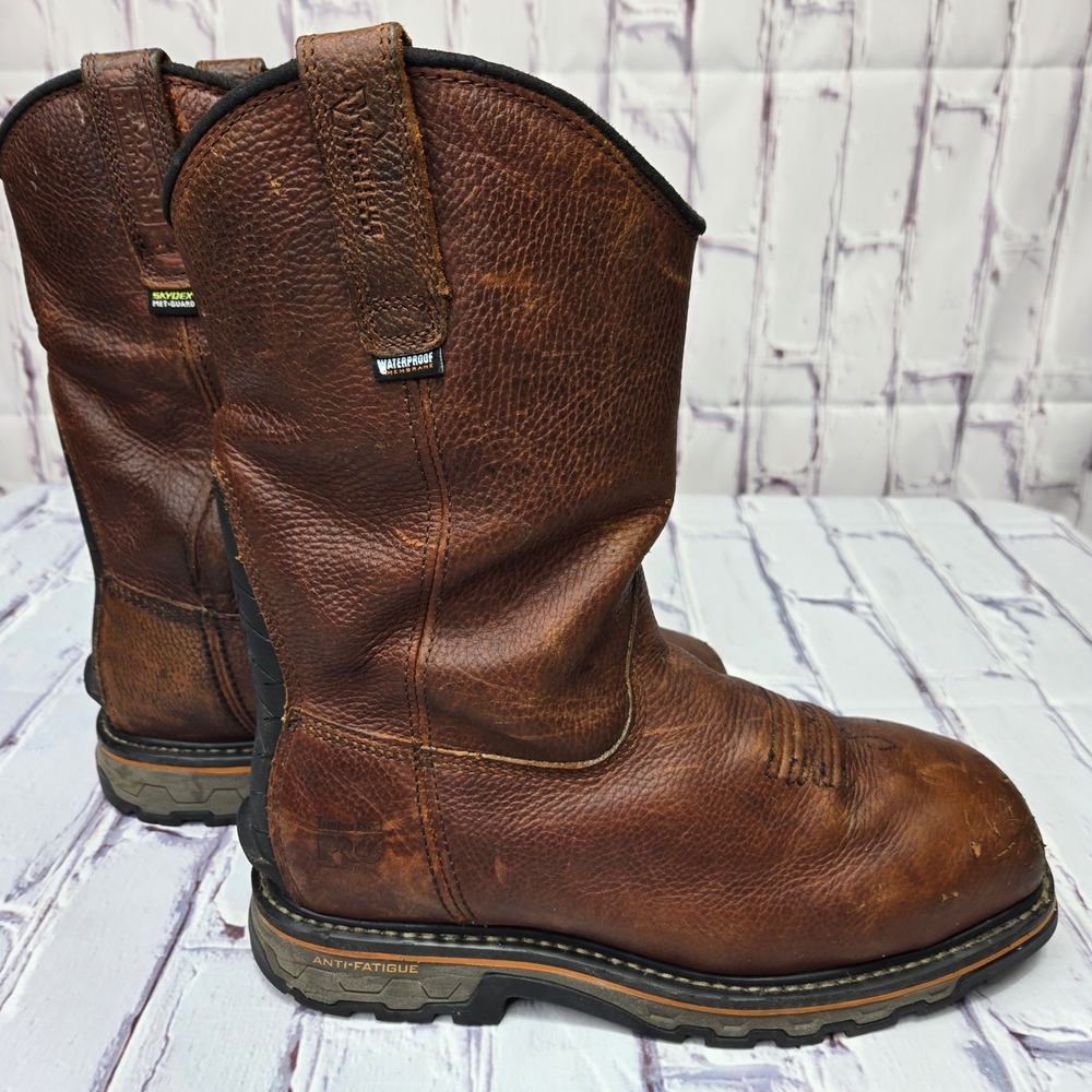 Timberland PRO Exospine Anti-Fatigue Waterproof Composite Toe Work Boots Brown